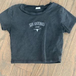 Cute cropped fitted tshirt